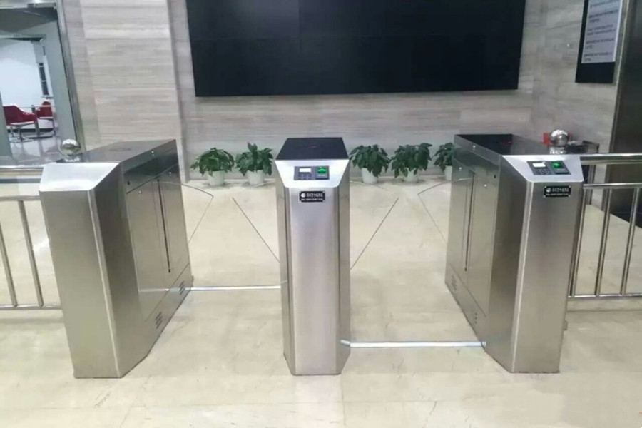 Single/DualDirection Turnstile Gate with Fingerprint Recognition