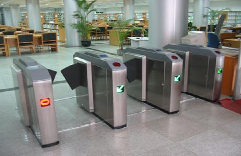turnstile gate used in library
