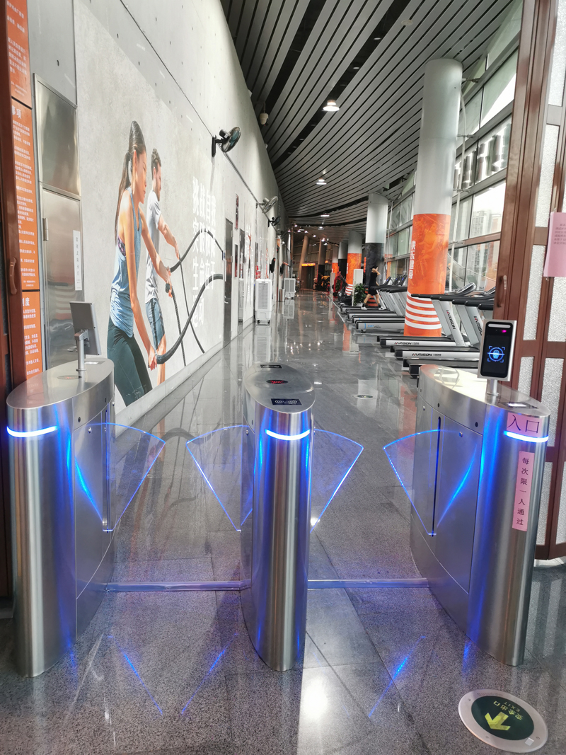turnstile gates in gym