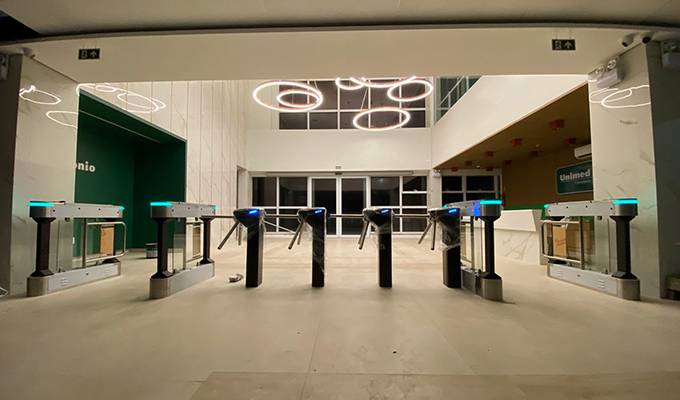 Tripod Turnstile & Swing Turnstile in Unimed, Brazil 